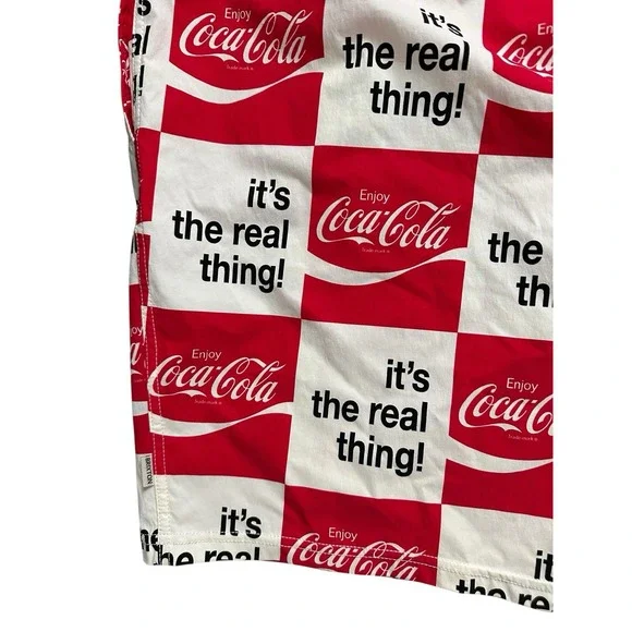 Brixton x Coca-Cola Men's Voyage Red & White Board Shorts Size XXL - Picture 6 of 6